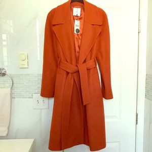 MANGO Women Orange Duster Coat